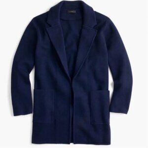 J. Crew Sophie Open Front Knit Sweater Blazer in Navy | Size XS